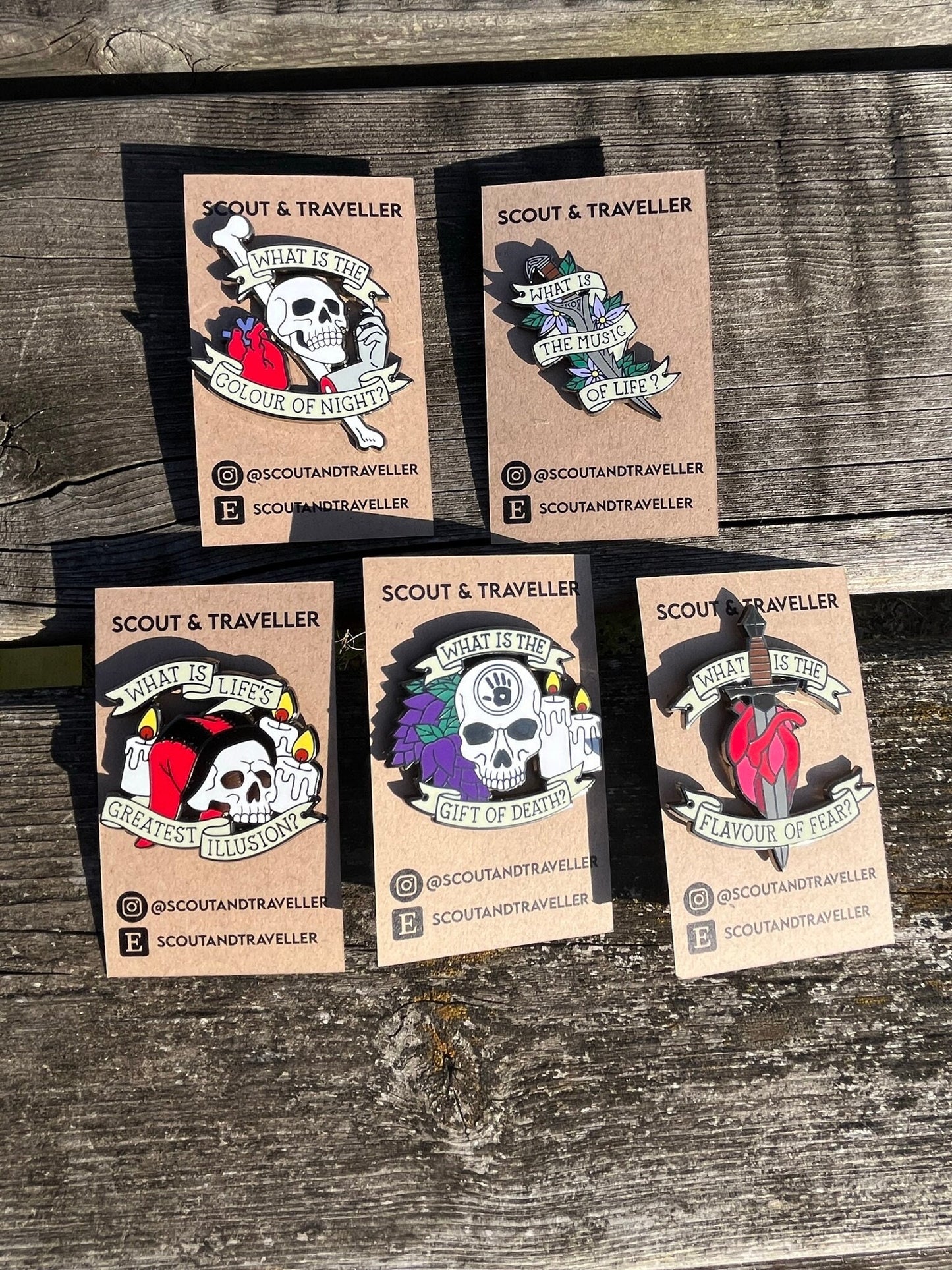DARK BROTHERHOOD pin badges