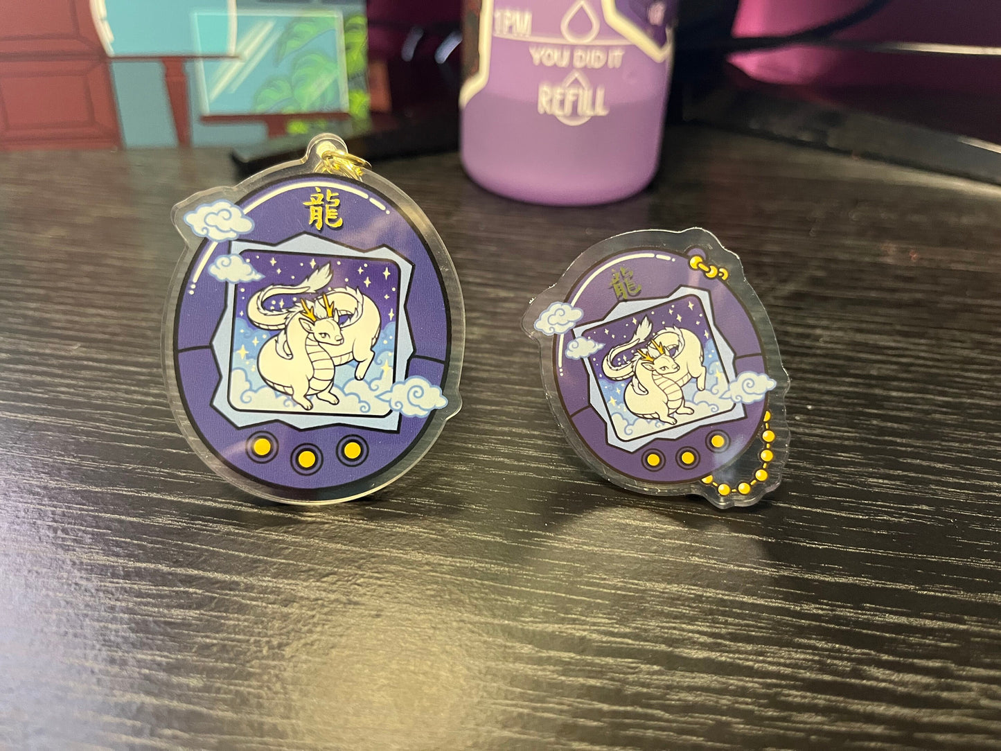 Chinese Zodiac - DRAGON - Tamagotchi Keyring