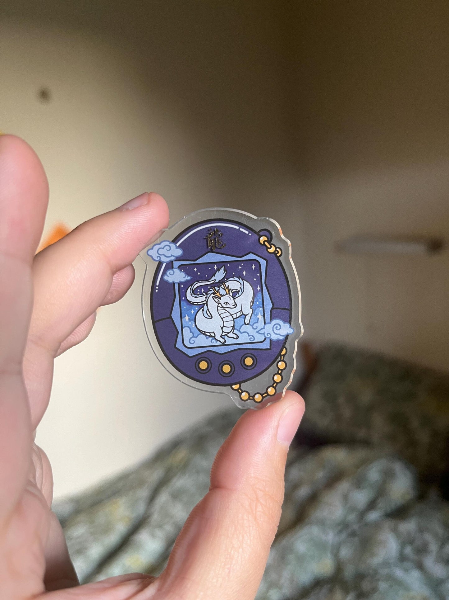 Chinese Zodiac - DRAGON - Tamagotchi Pin Badge