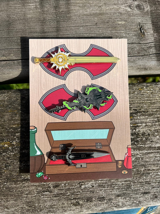 3 Piece weapon set Daedric artefacts