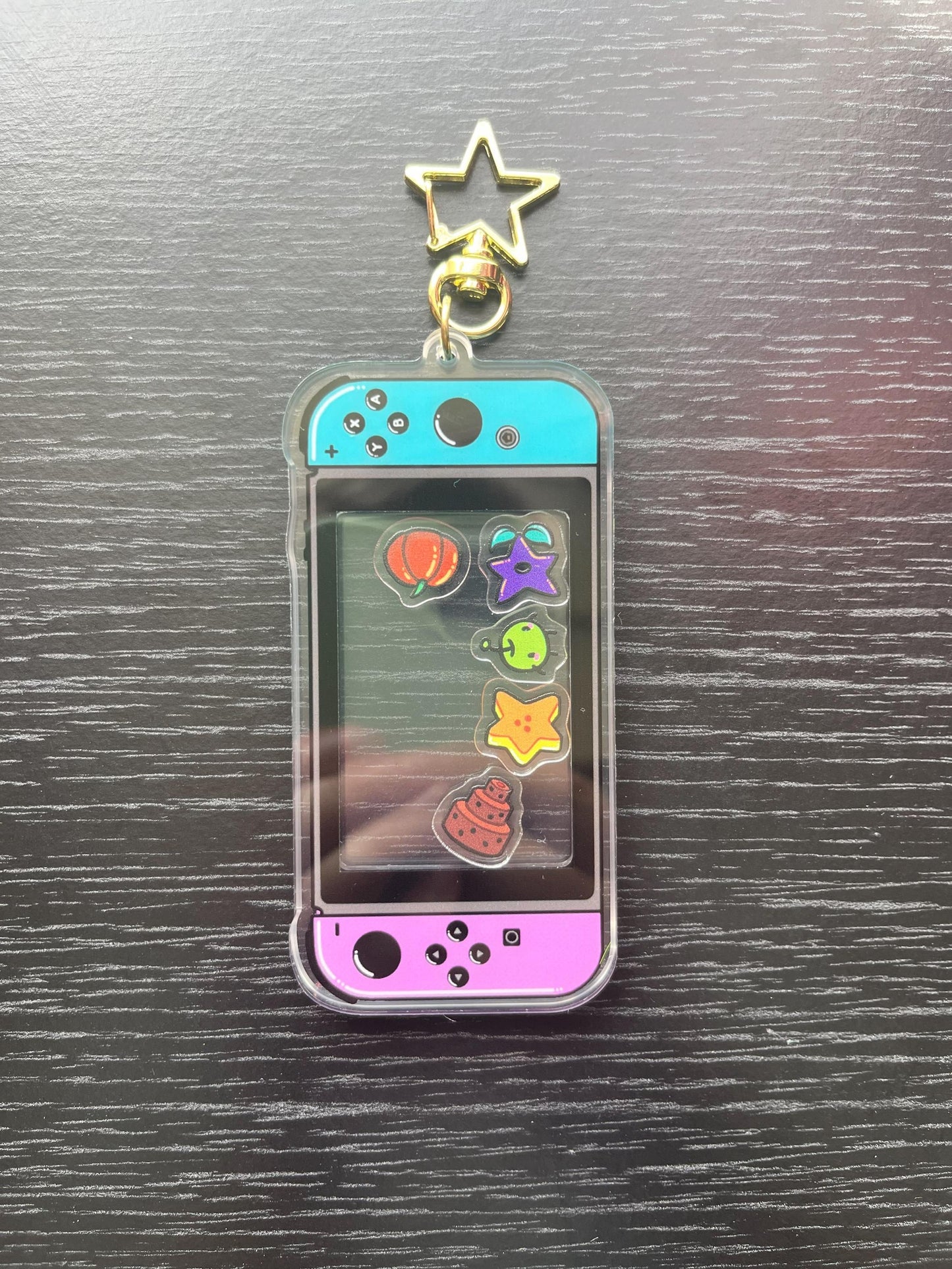 Shaker keychain - Abigail themed STARDEW VALLEY nintendo switch
