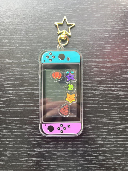 Shaker keychain - Abigail themed STARDEW VALLEY nintendo switch