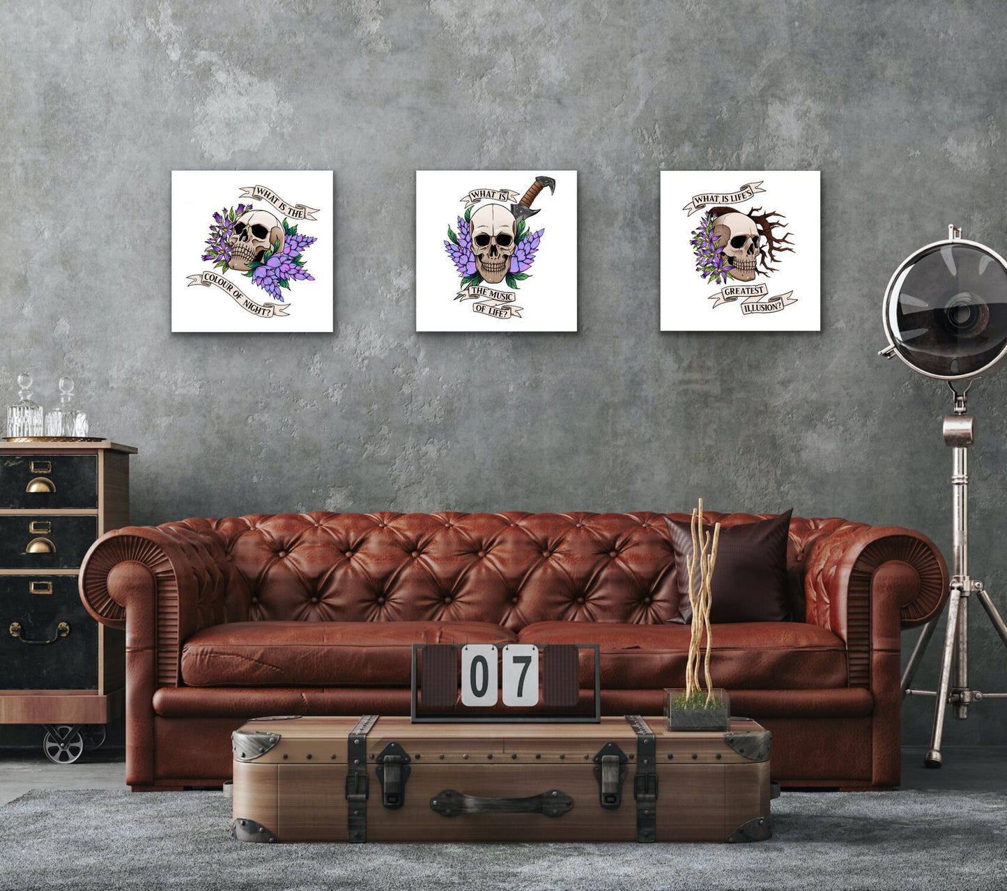 3 Piece - Skyrim PRINT Dark brotherhood, The elder scrolls V