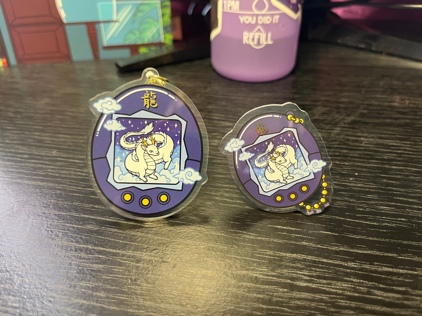 Chinese Zodiac - DRAGON - Tamagotchi Pin Badge