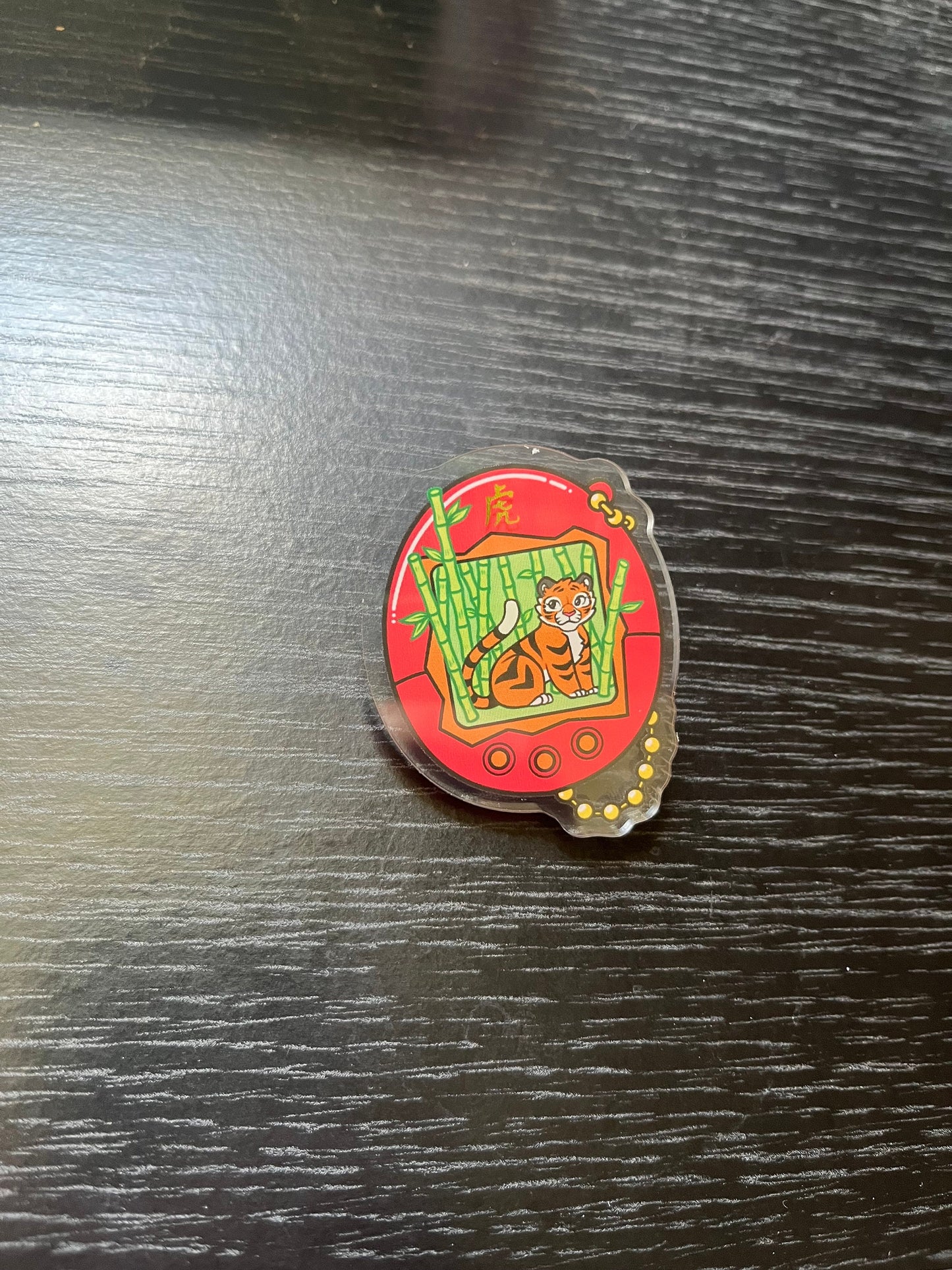 Chinese Zodiac -TIGER - Tamagotchi Pin Badge