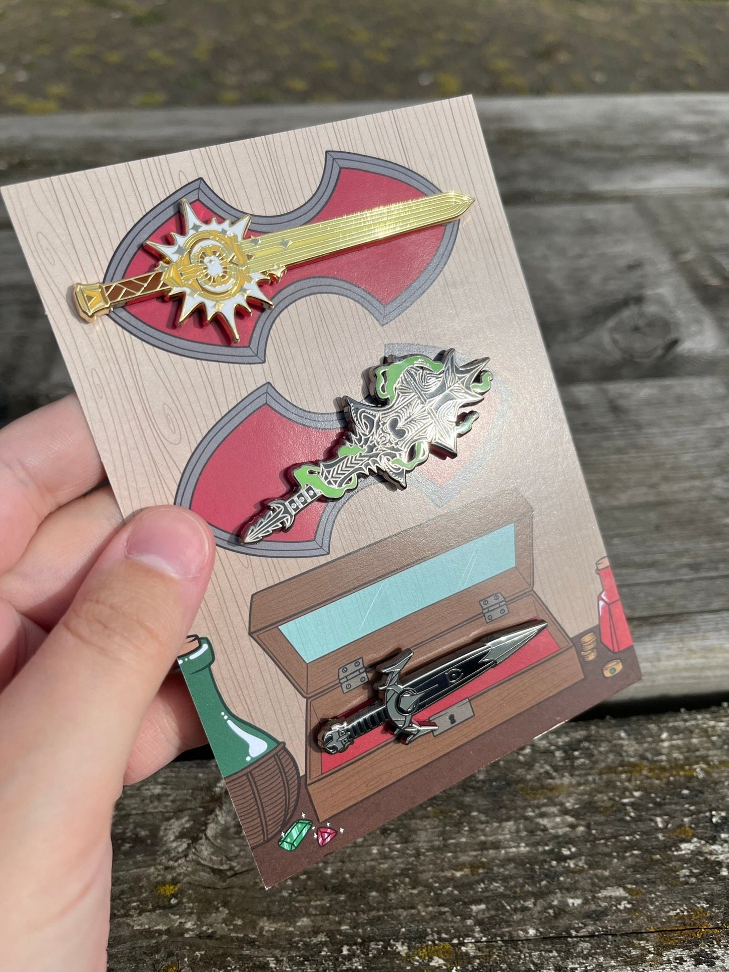 3 Piece weapon set Daedric artefacts