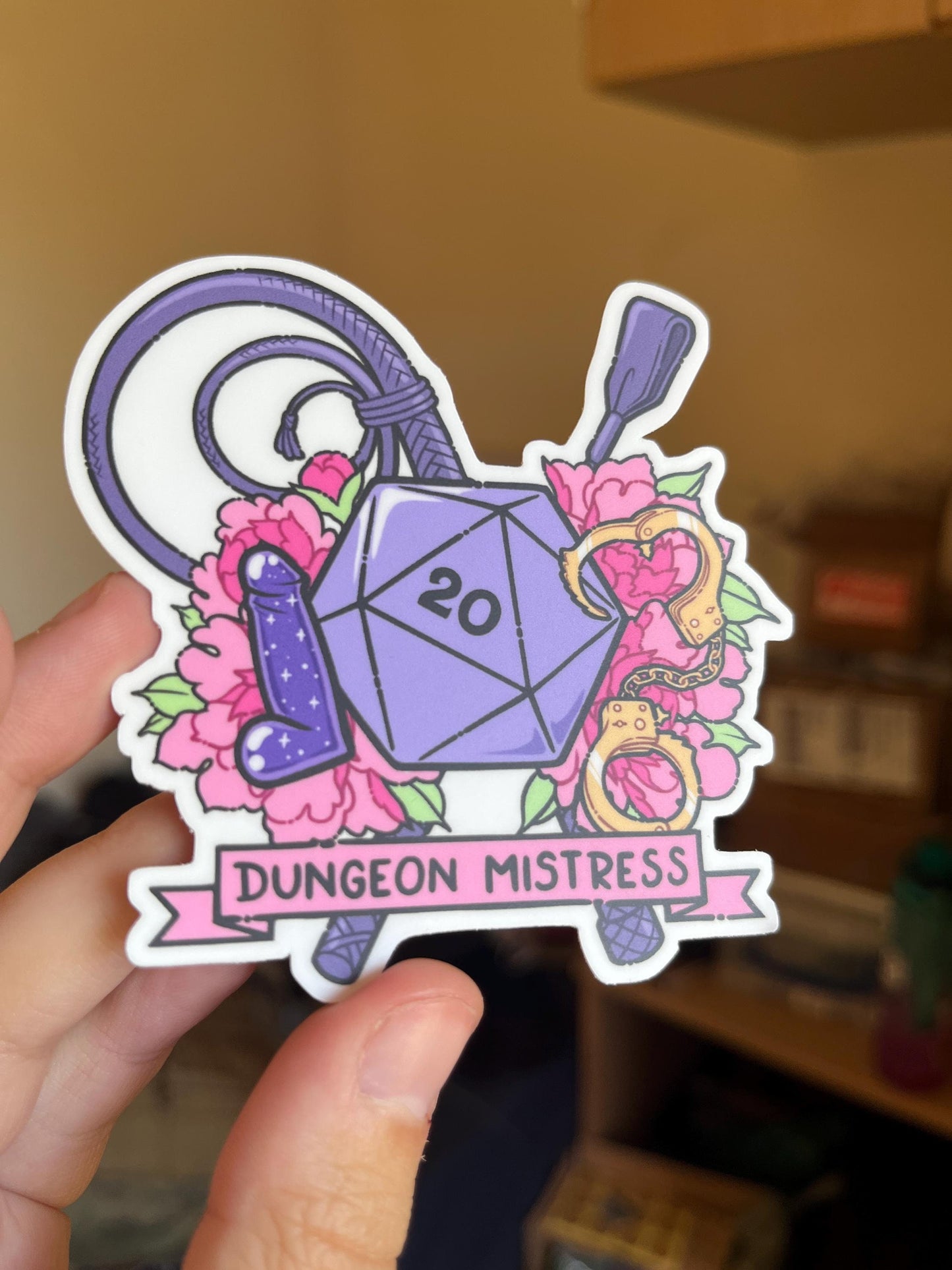 NSFW Dungeon Mistress - D20 sticker