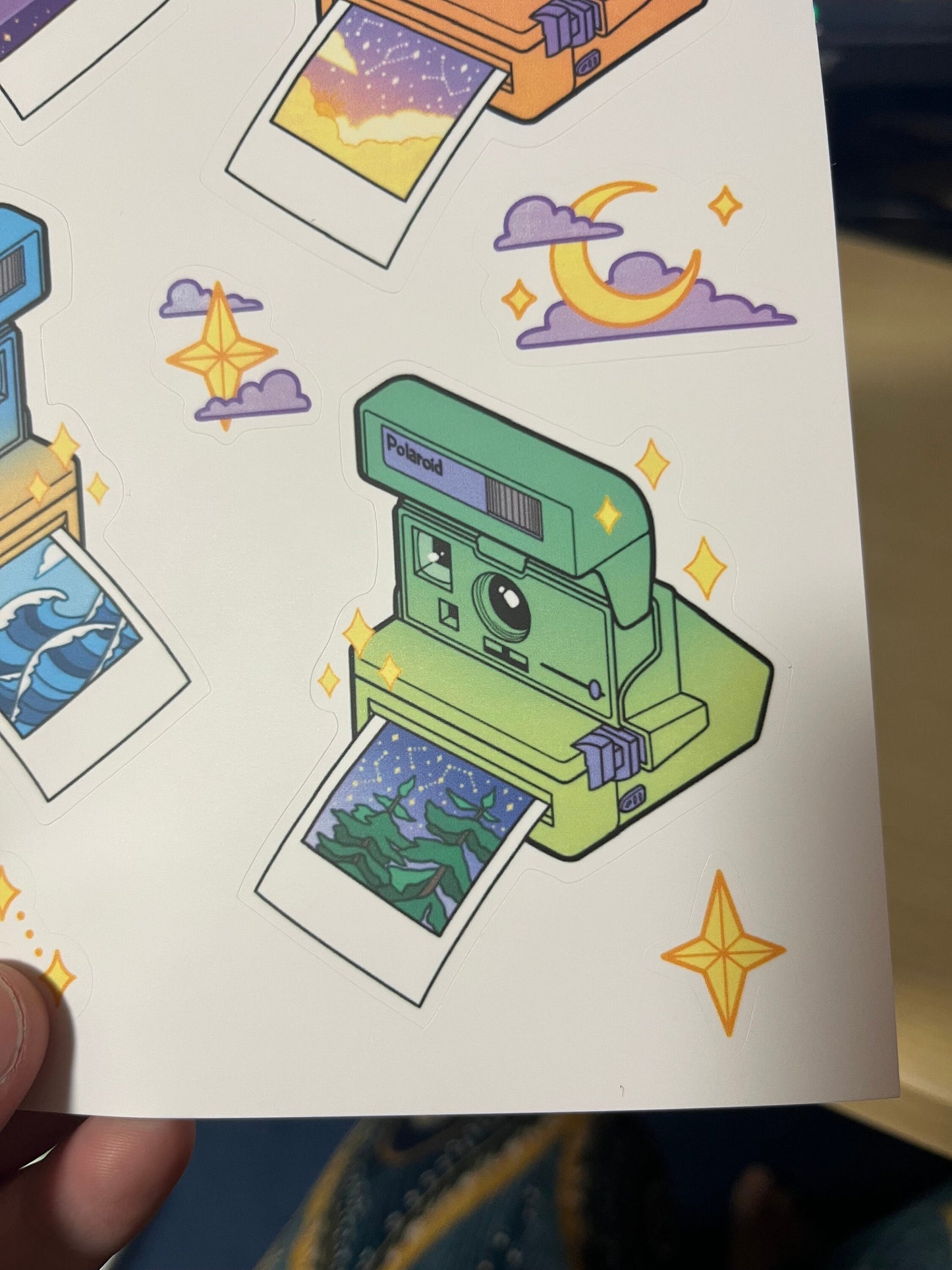 A5 Photograph scenic sticker sheet