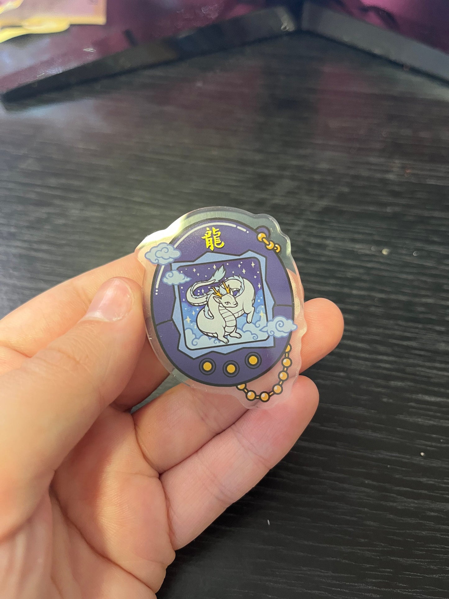 Chinese Zodiac - DRAGON - Tamagotchi Pin Badge