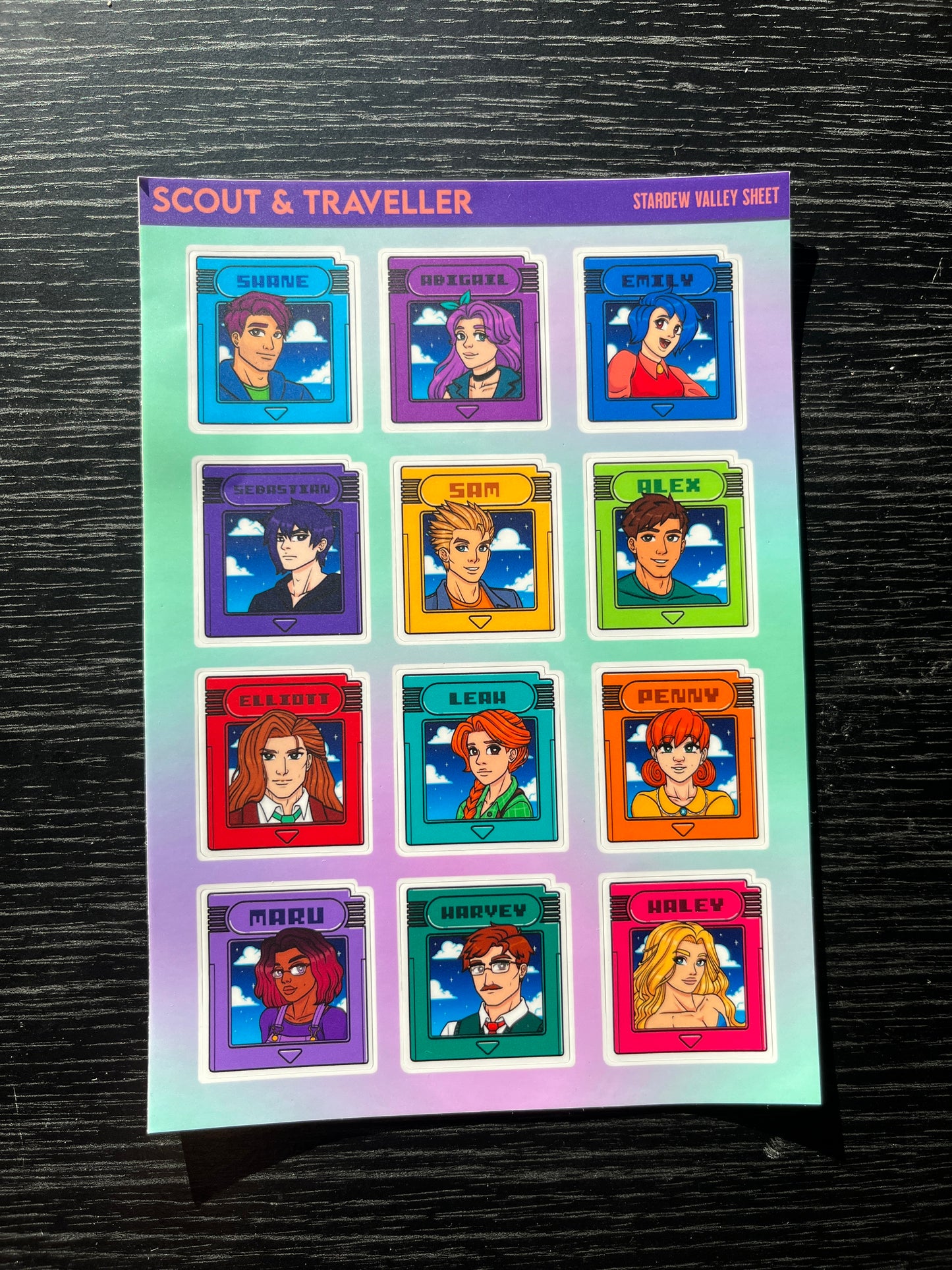 STARDEW VALLEY Matt Vinyl Sticker - Nintendo game-boy