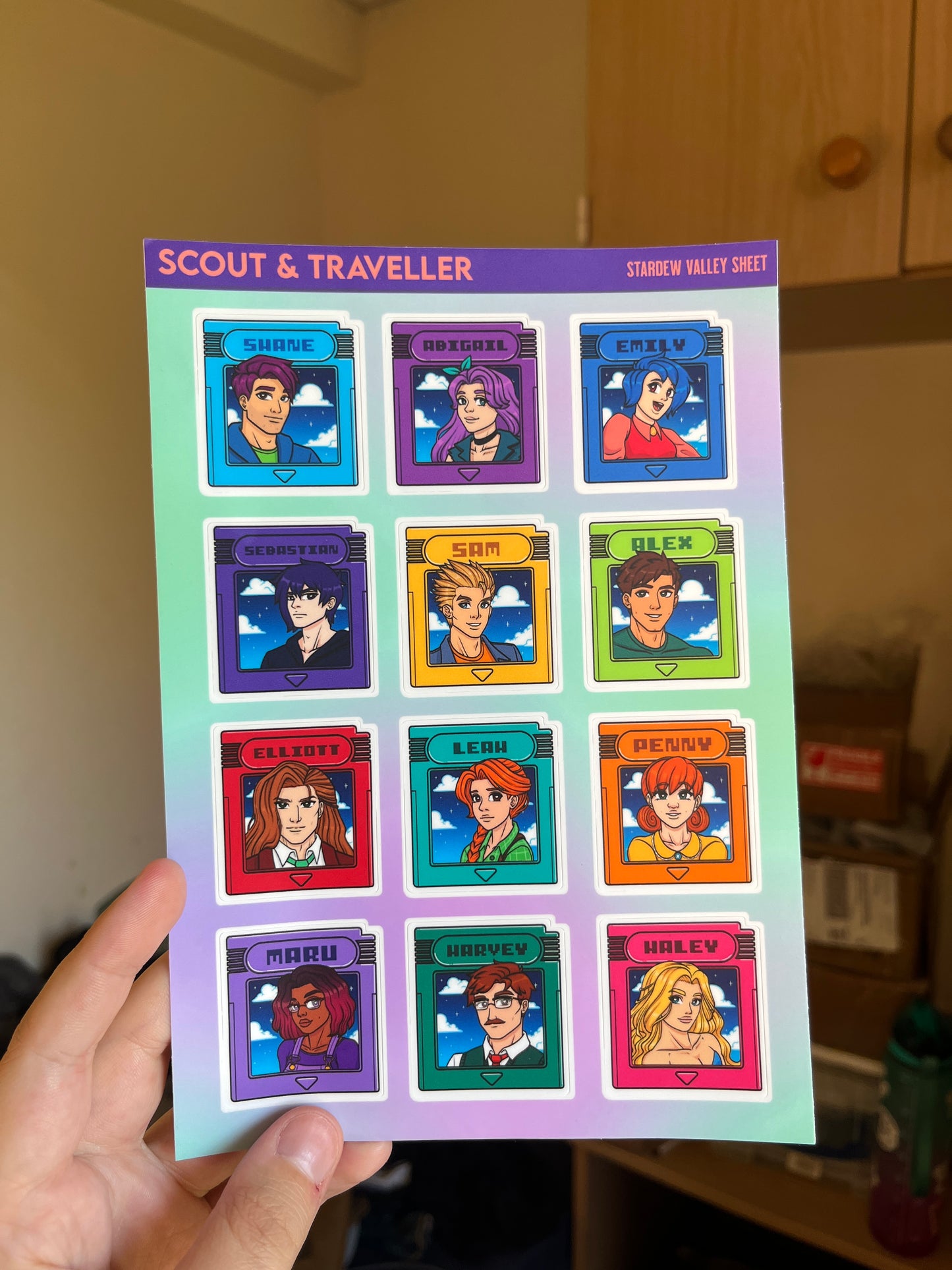 STARDEW VALLEY Matt Vinyl Sticker - Nintendo game-boy