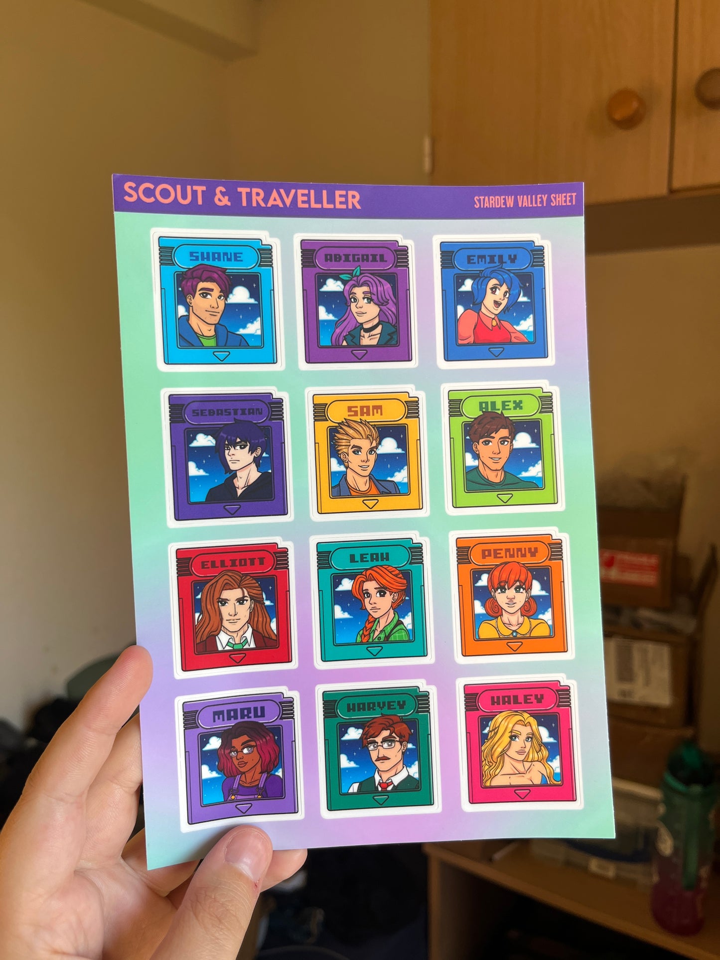 STARDEW VALLEY Matt Vinyl Sticker - Nintendo game-boy