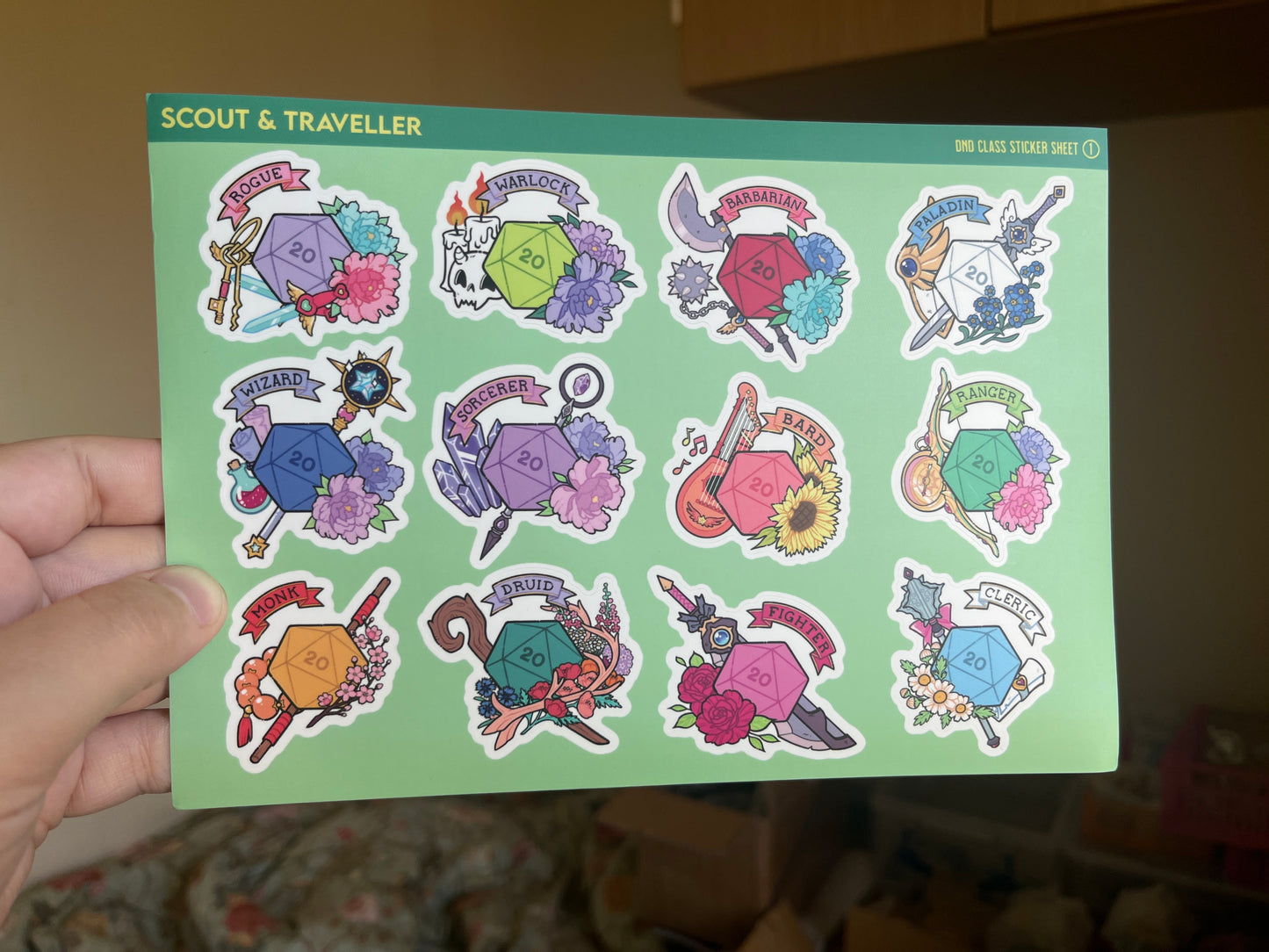 DnD class stickers - Magical Girl inspired - MATT