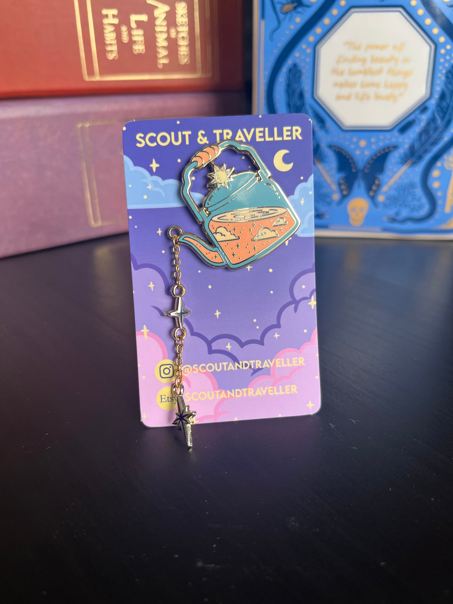 Celestial teapot Pin - Sunset