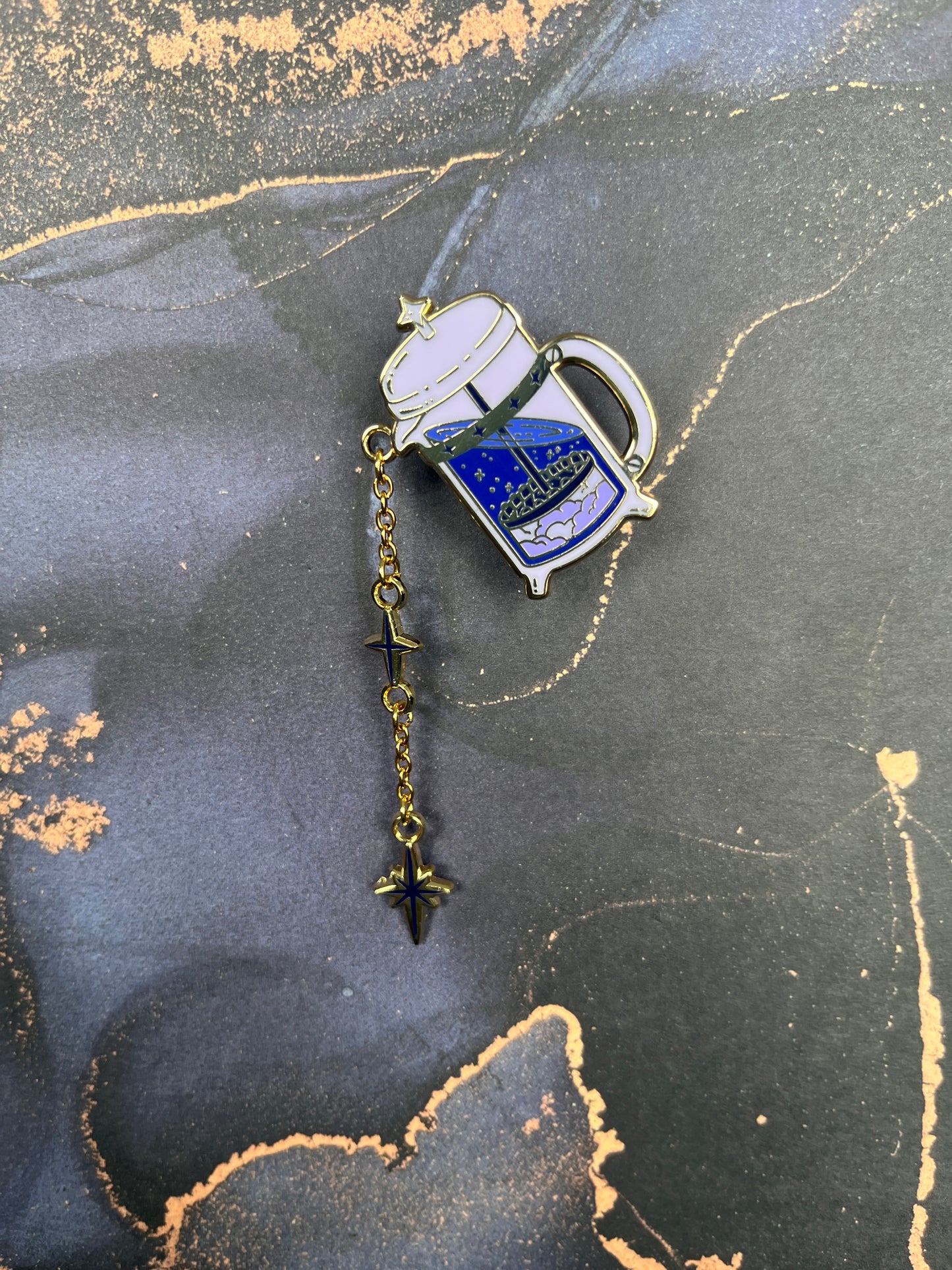 Celestial teapot Pin - French Press