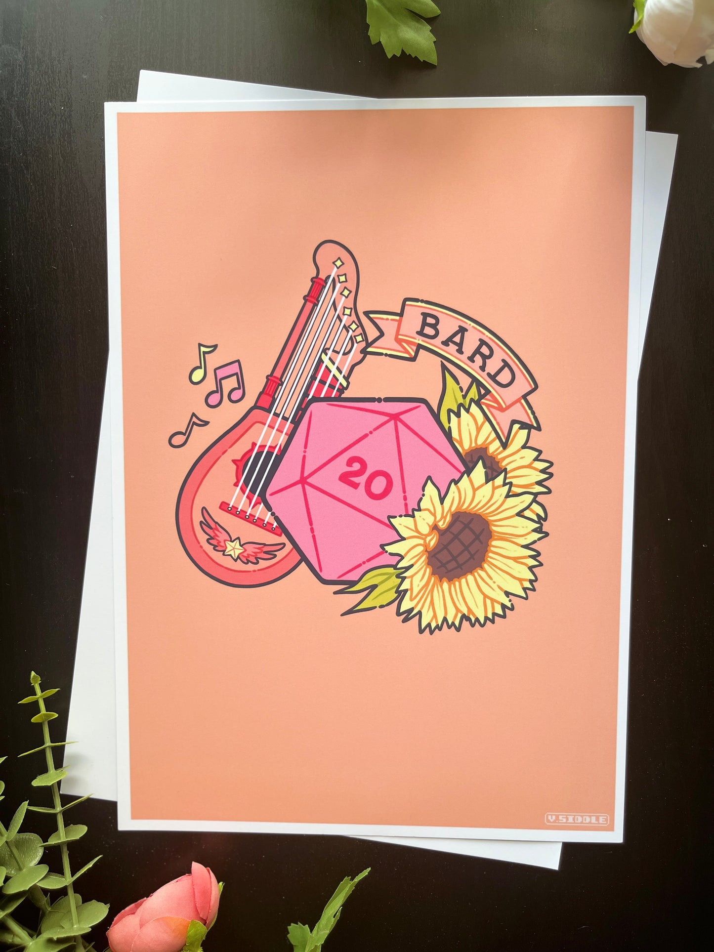 DnD Class Prints A4 - BARD - magical girl inspired