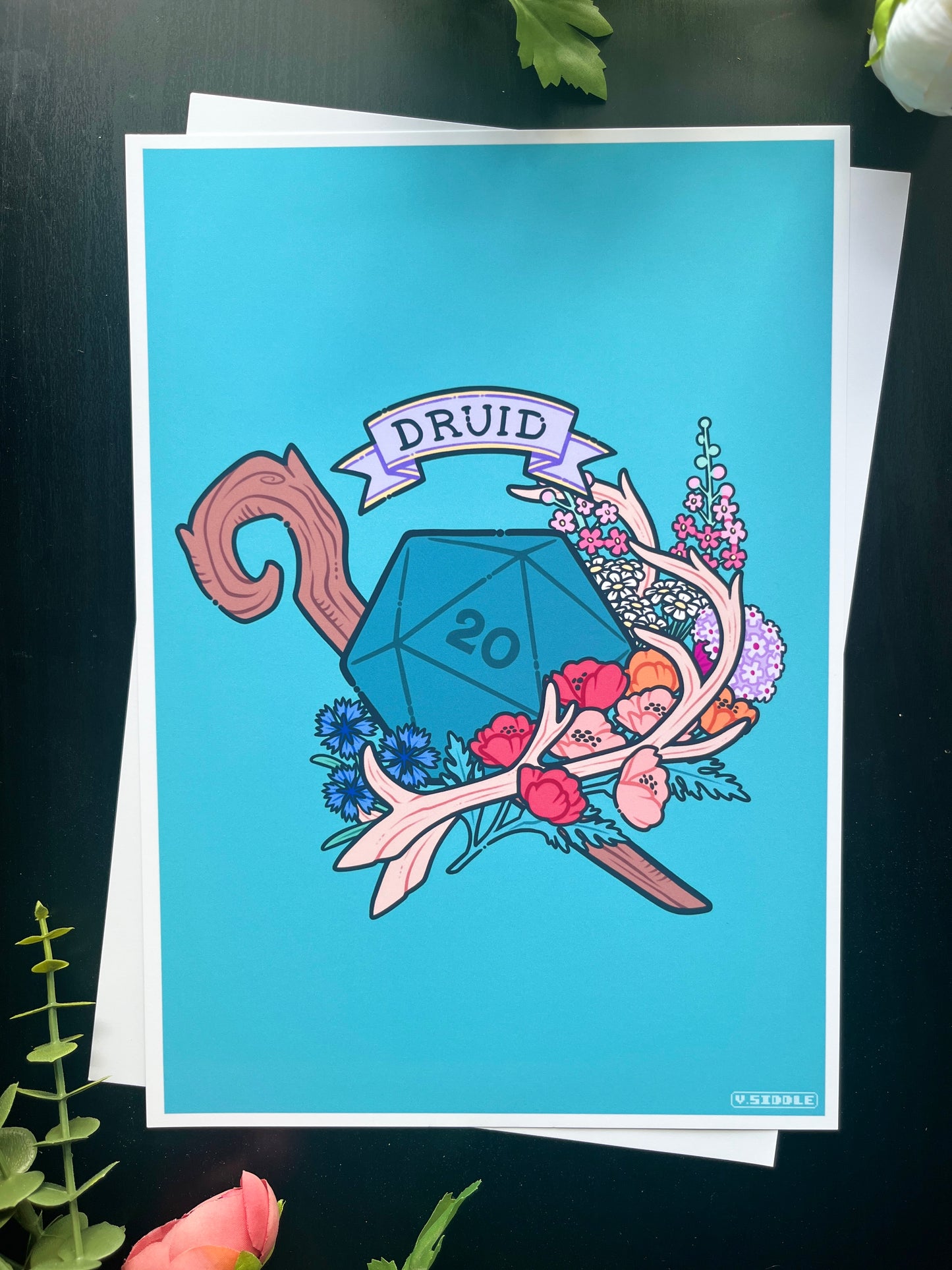 DnD Class Prints A4 - DRUID - magical girl inspired