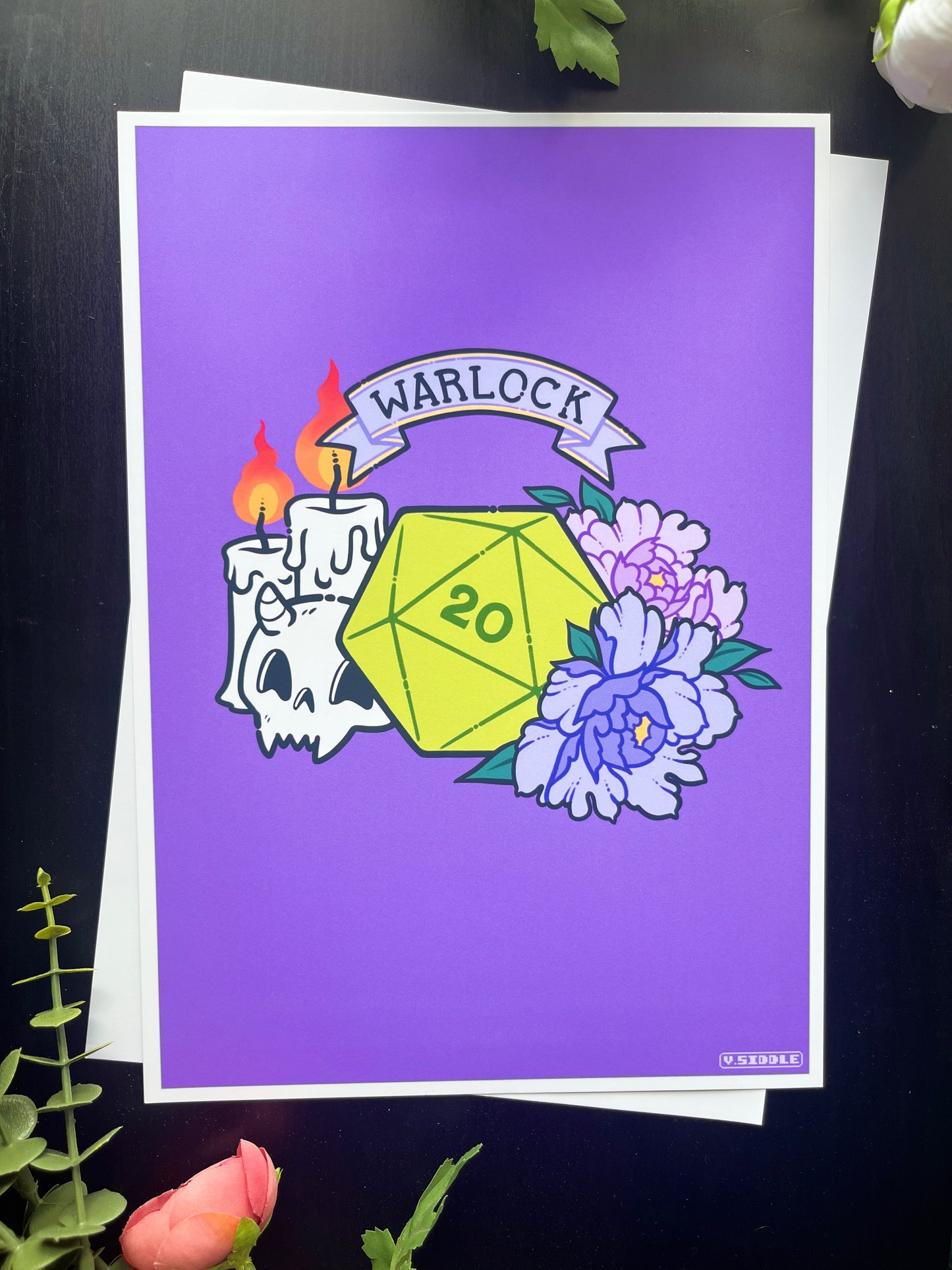 DnD Class Prints A4 - WARLOCK - magical girl inspired