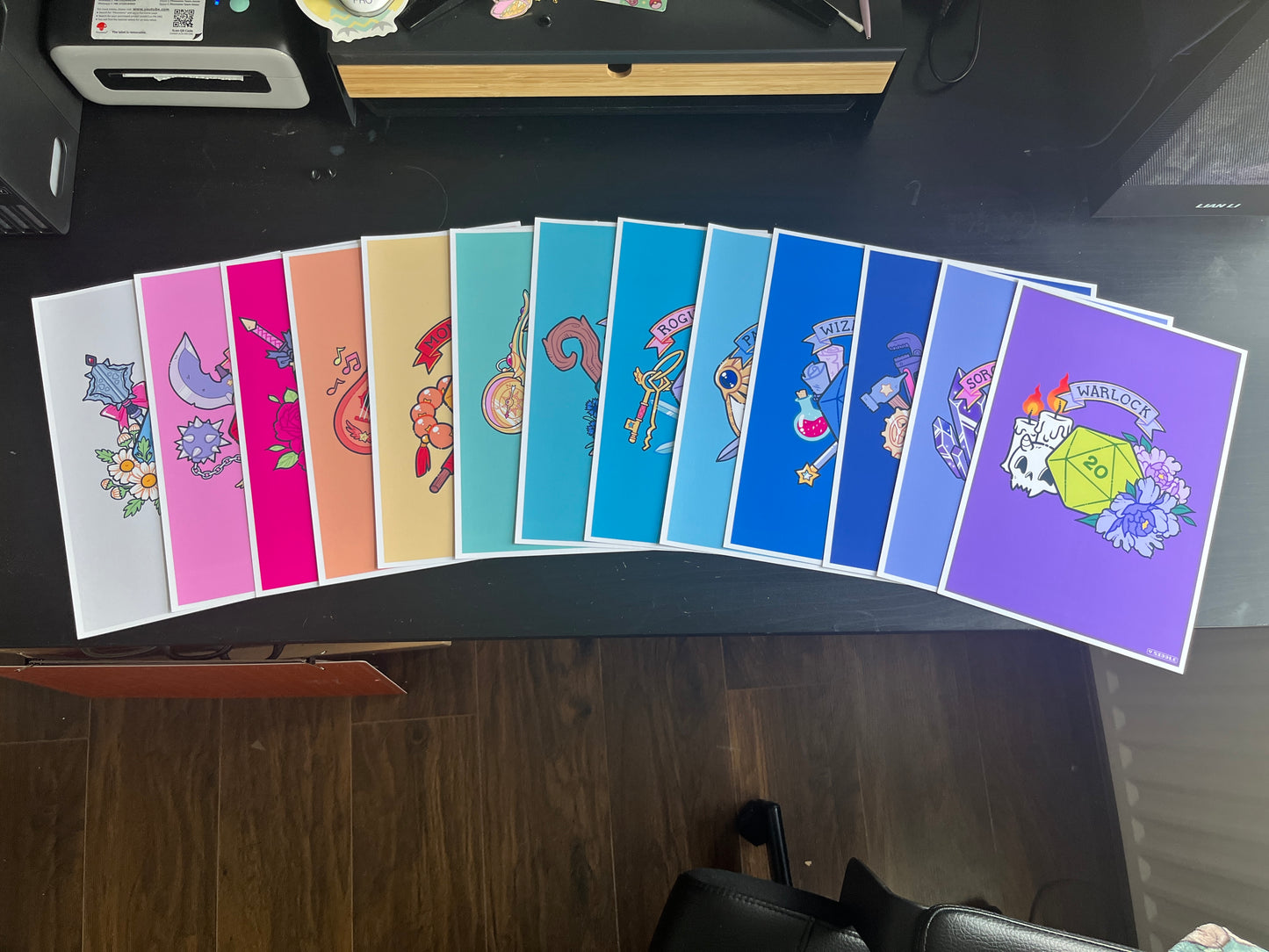 DnD Class Prints A4 - ROGUE - magical girl inspired