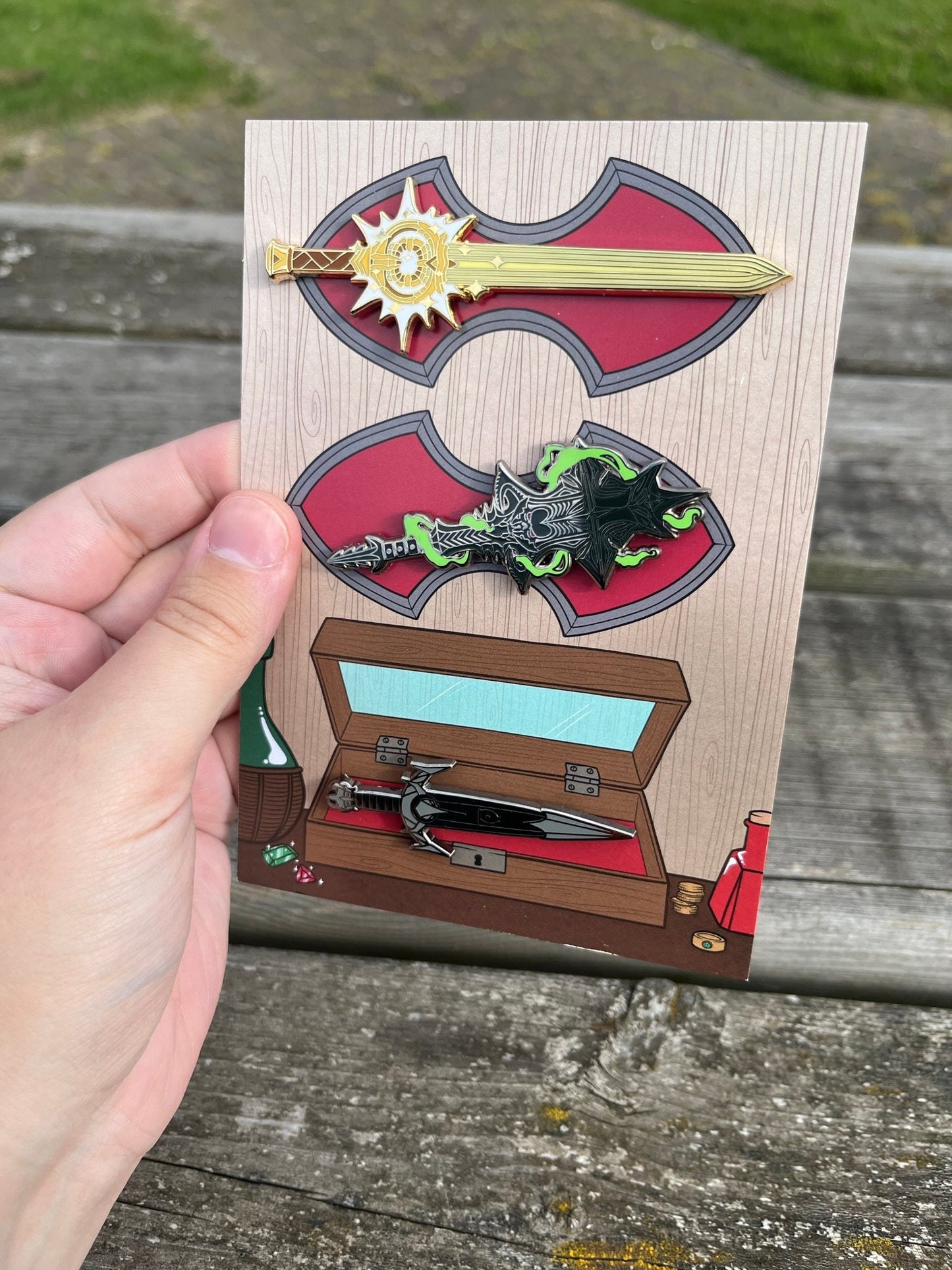 3 Piece weapon set Daedric artefacts