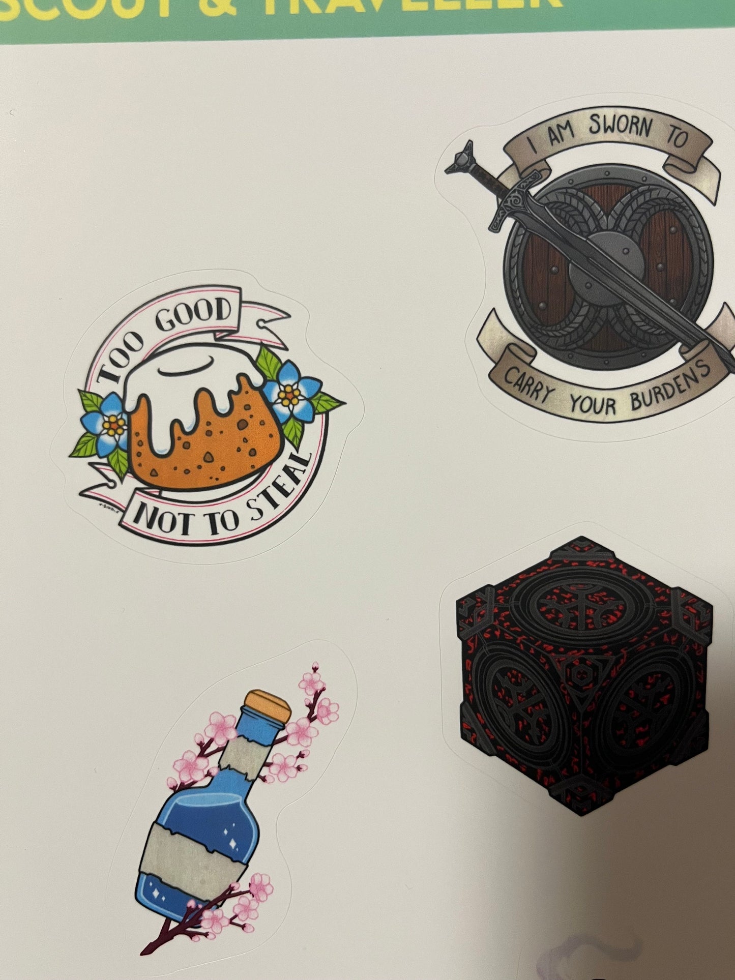 A4 Fantasy RPG Sticker Sheet