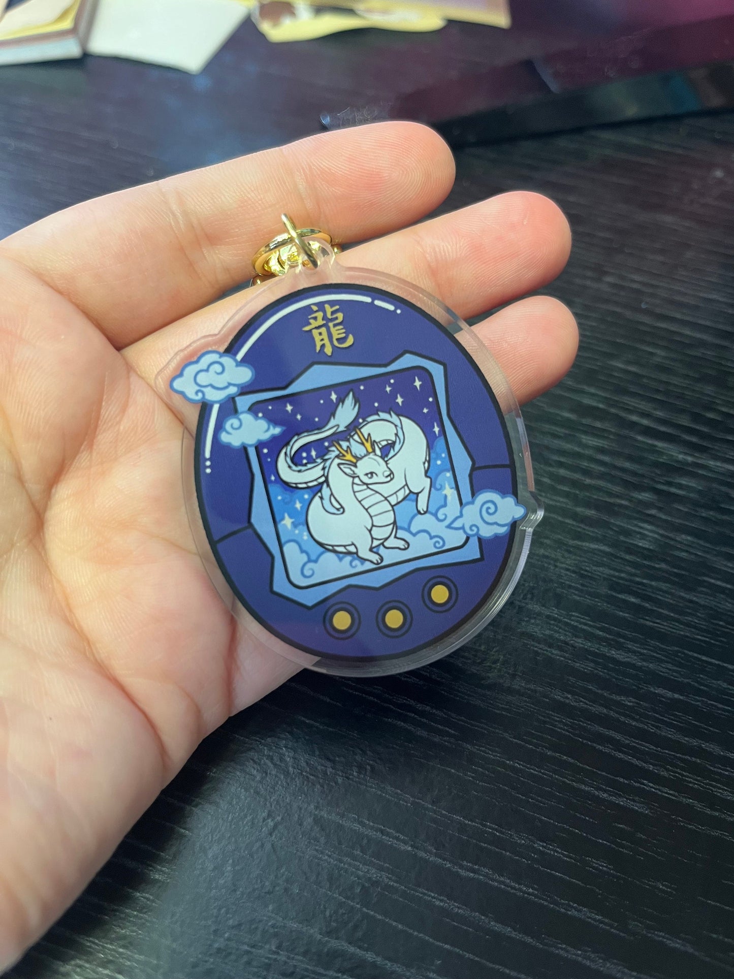 Chinese Zodiac - DRAGON - Tamagotchi Keyring
