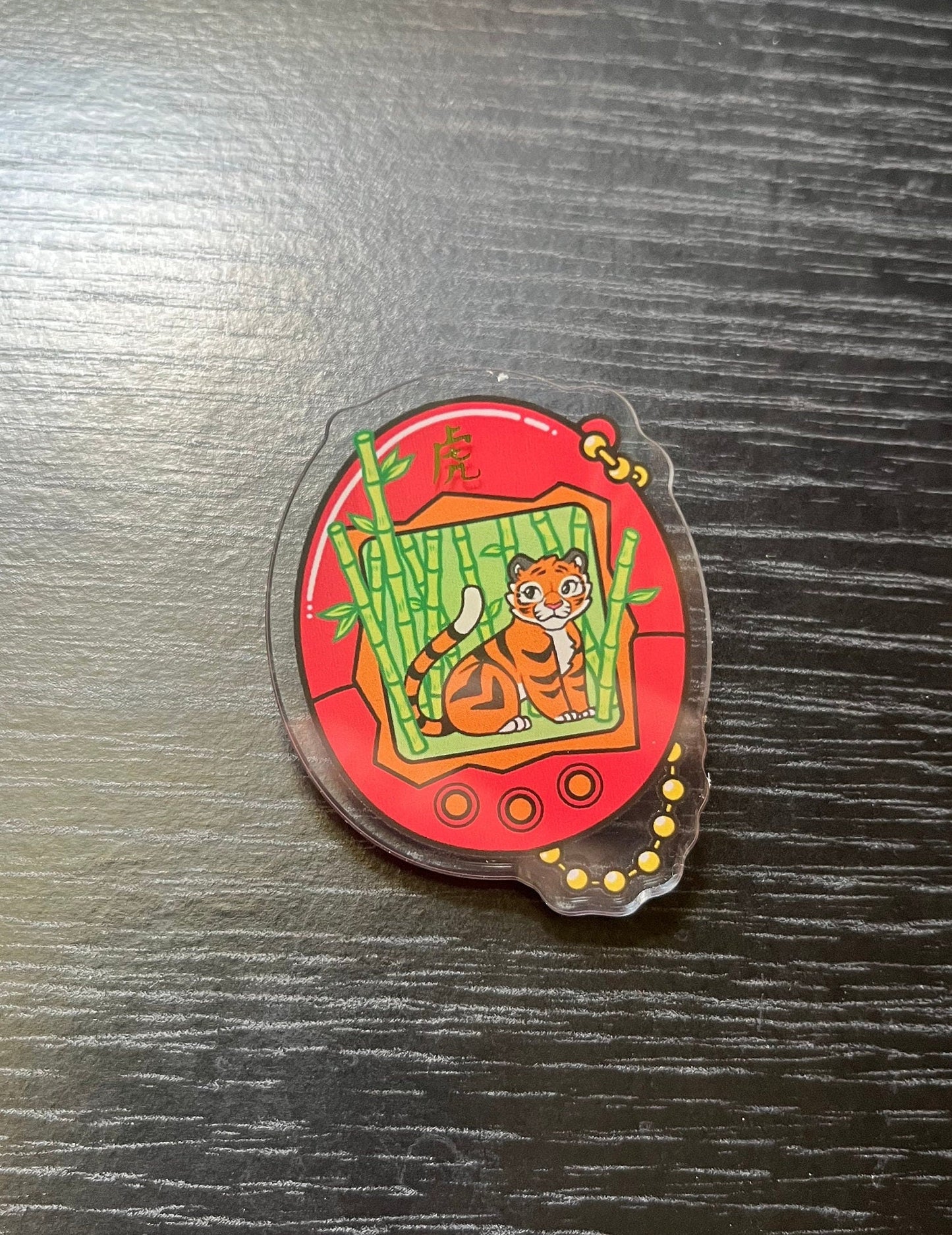 Chinese Zodiac -TIGER - Tamagotchi Pin Badge
