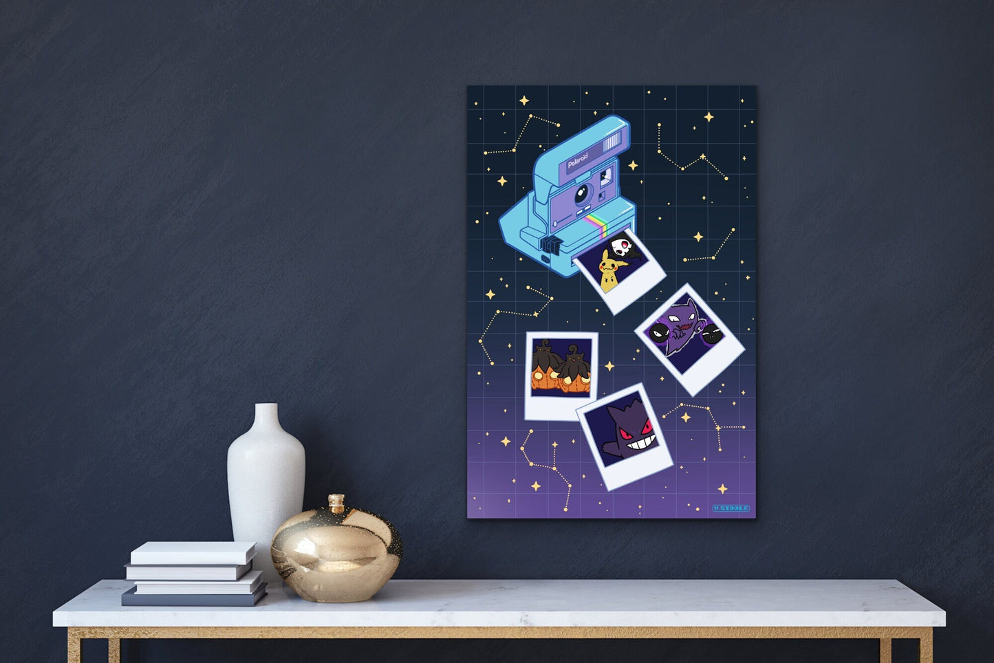 Pokemon Polaroid print - Ghost type