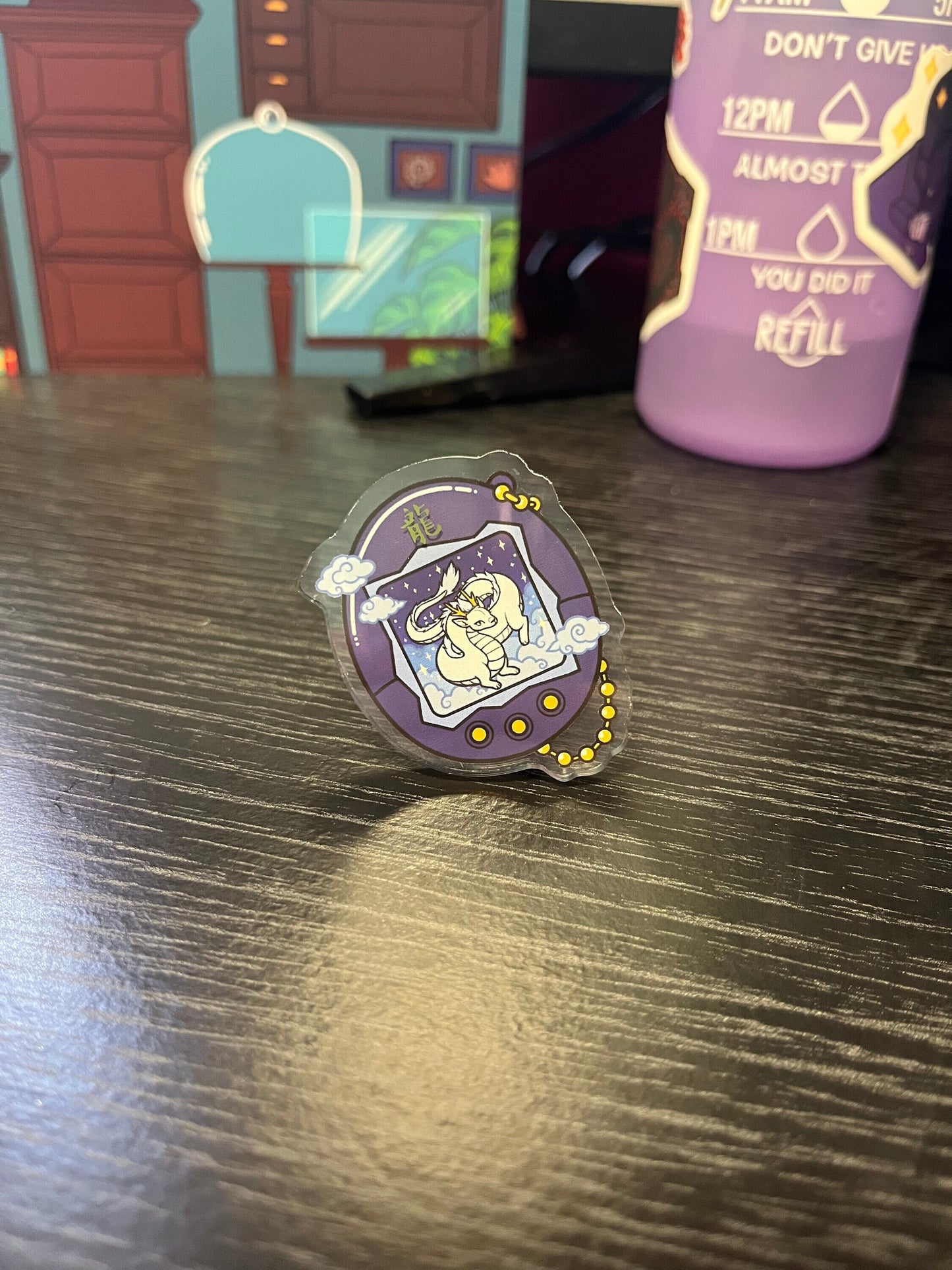 Chinese Zodiac - DRAGON - Tamagotchi Pin Badge