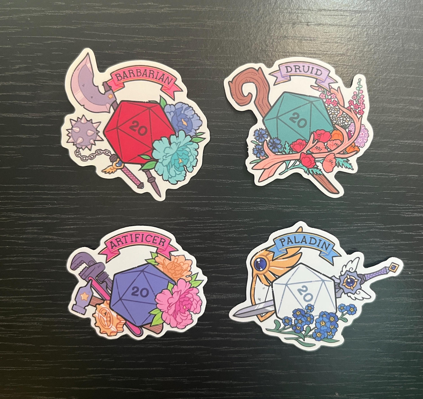 DnD class stickers - Magical Girl inspired - MATT