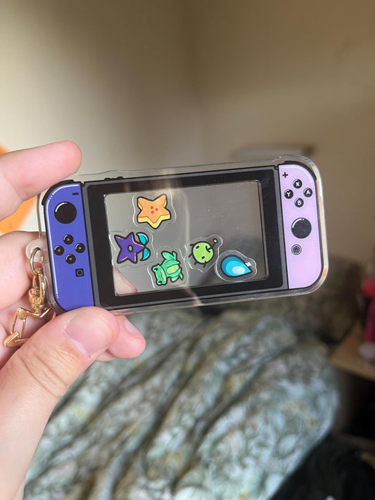 Shaker keychain - Sebastian themed Stardew Valley nintendo switch